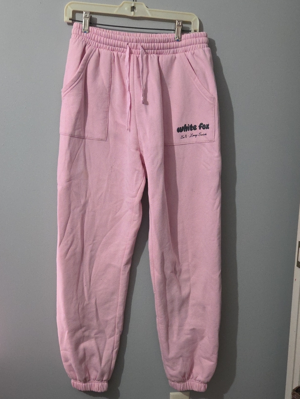 White Fox Boutique Pink Drawstring Joggers